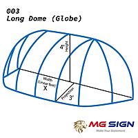 003 Long Dome Globe Awning (Frame only) 003 Long Dome Globe Awning (Frame only)