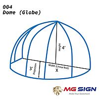 004 Dome Globe Awning (Frame only) 004 Dome Globe Awning (Frame only)