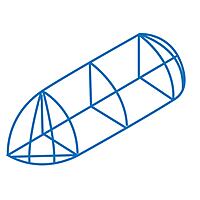 013 Quarter Round Awning with Globe Ends (Frame only) 013 Quarter Round Awning with Globe Ends (Frame only)