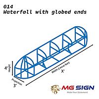 014 Waterfall Awning With Globed Ends (Frame only) 014 Waterfall Awning With Globed Ends (Frame only)