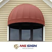 015 Globe Dome Awning With Signband Panel (Frame only)