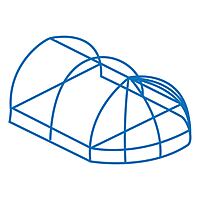 016 Globe Dome Awning With Sign Panel (Frame only) 016 Globe Dome Awning With Sign Panel (Frame only)