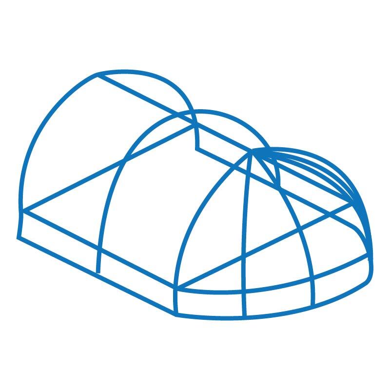 016 Globe Dome Awning With Sign Panel (Frame only) 016 Globe Dome Awning With Sign Panel (Frame only)
