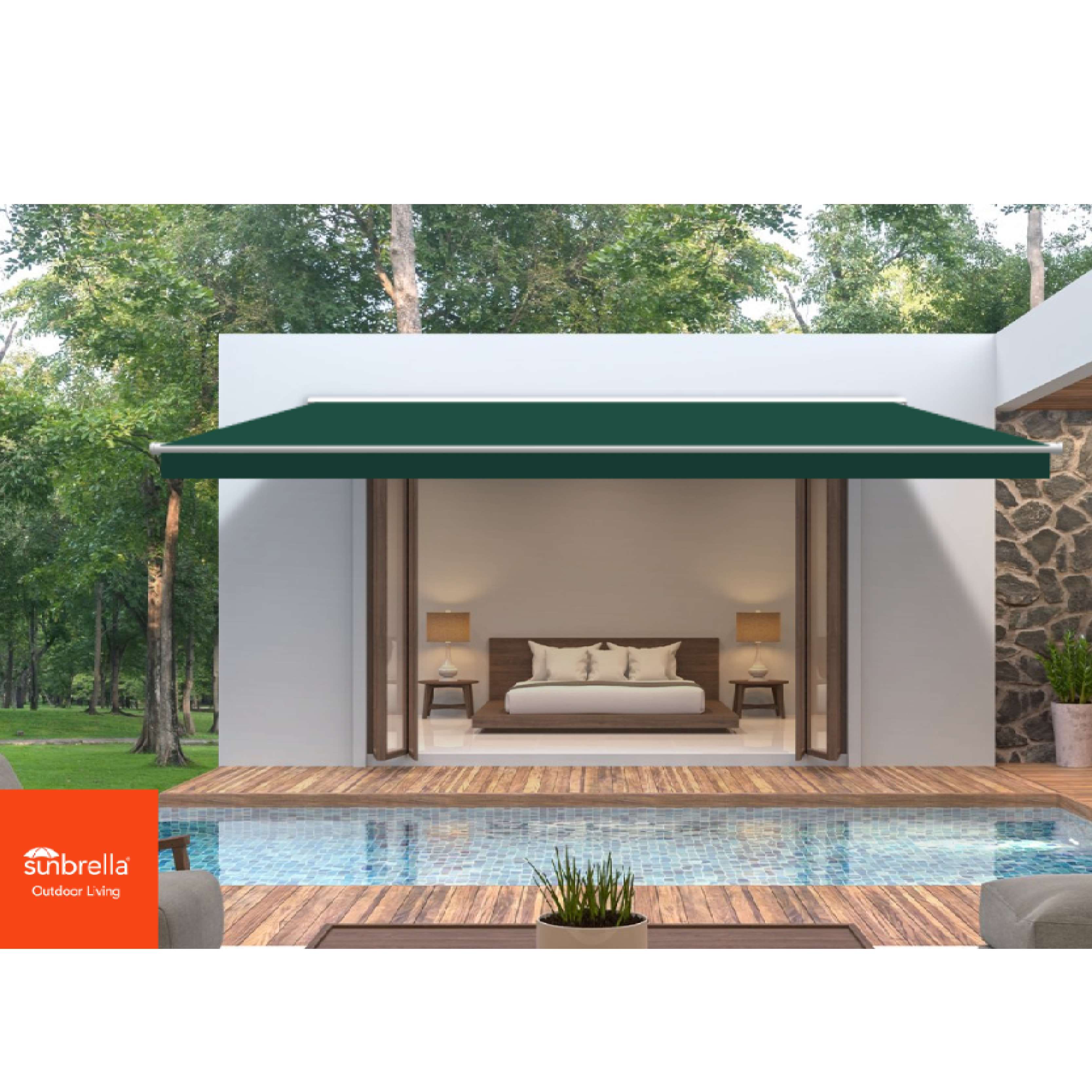 Forest Green Sunbrella Shade SKU 4637-0000 Forest Green Sunbrella Shade SKU 4637-0000