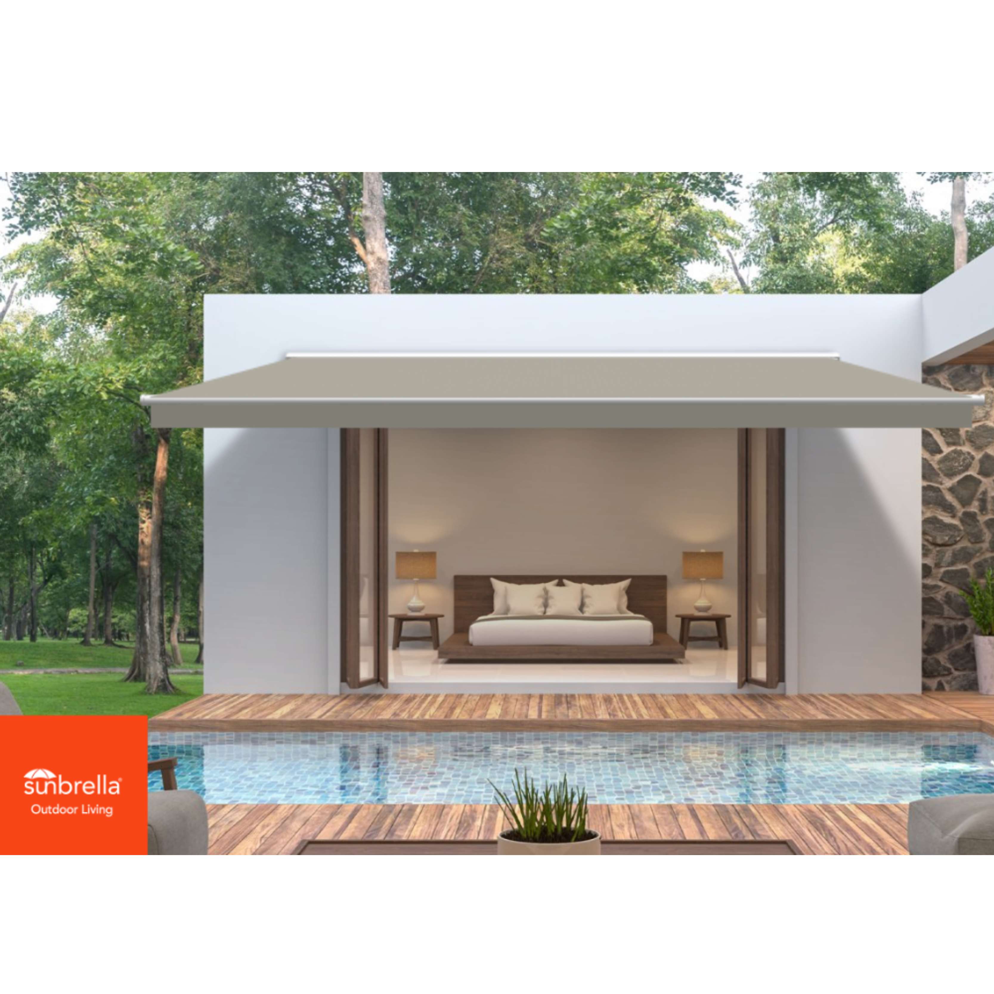 Cadet Grey Sunbrella Shade SKU 4630-0000 Cadet Grey Sunbrella Shade SKU 4630-0000
