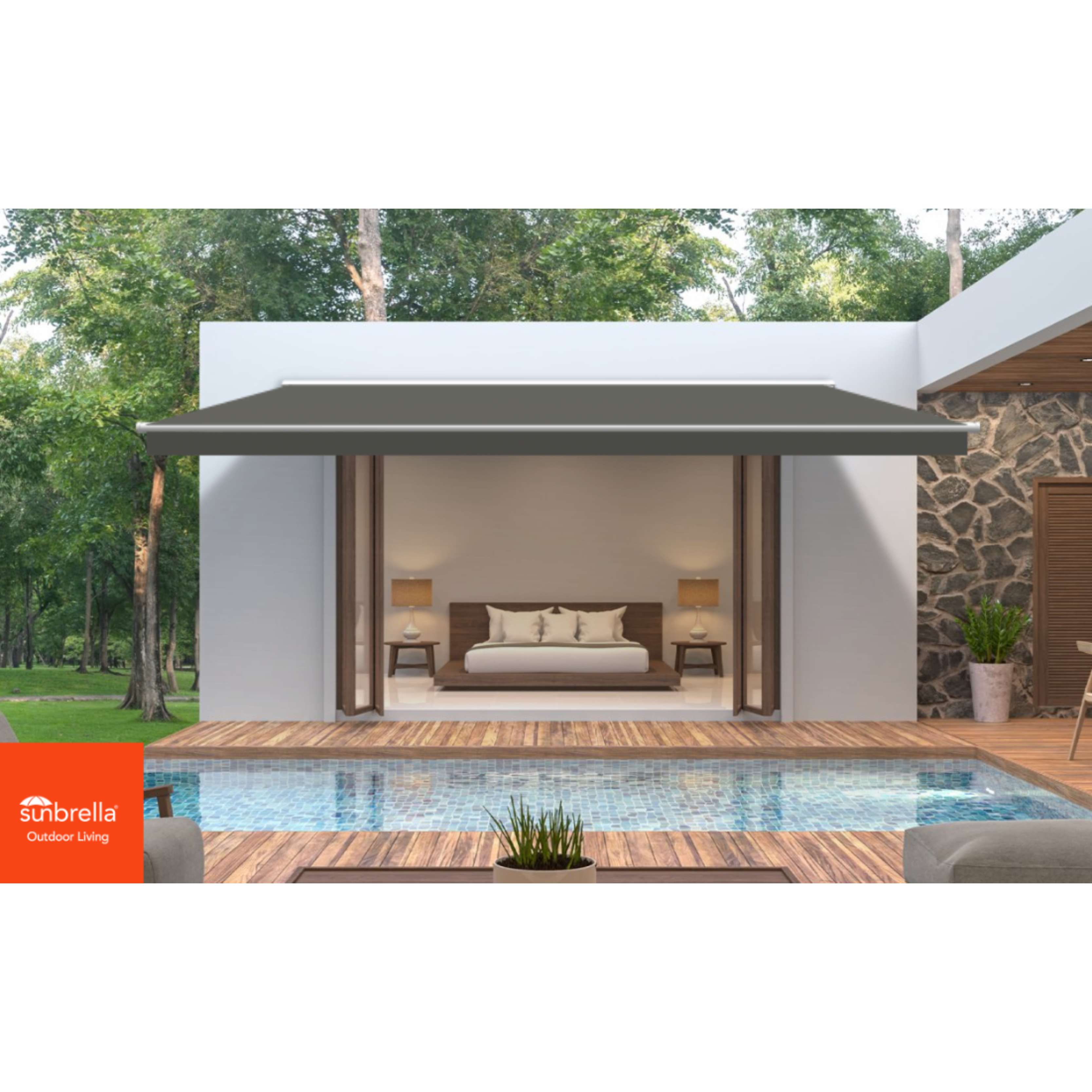 Charcoal Grey Sunbrella Shade SKU 4644-0000 Charcoal Grey Sunbrella Shade SKU 4644-0000